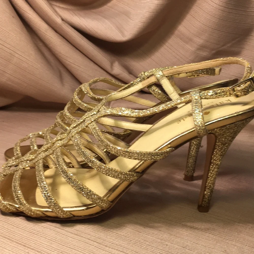 Kate Spade golden heels